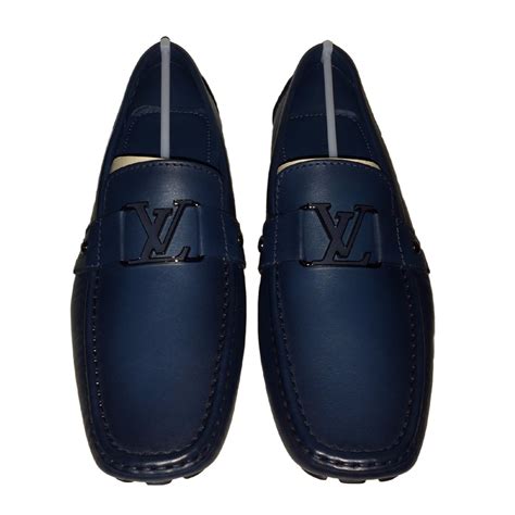 mocassin louis vuitton homme bleu|Louis Vuitton loafers for men.